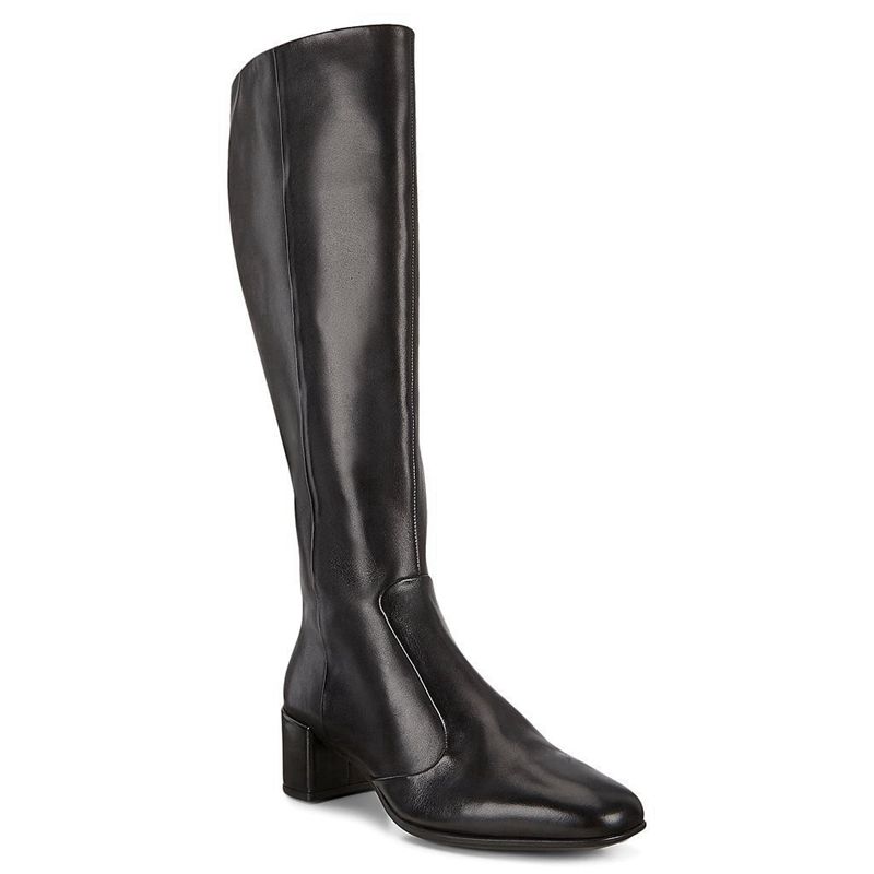 Botas De Tacones Ecco Shape Squared 35 Para Mujer,Negras,312059-NZD